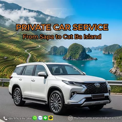 Sapa to Cat Ba Island Private Car